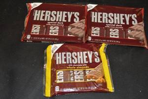 Hersheys Chocolate Variety Pack - 3 Packs Milk Chocolate with Almonds & Special Dark