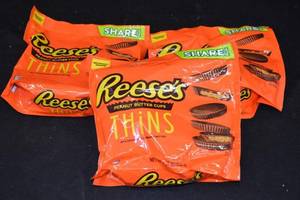 Lot of 4 Packs of Reeses Peanut Butter Cups Thins (7.37 oz)