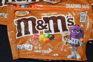 Lot of 3 M&Ms Caramel Cold Brew Sharing Size Bags