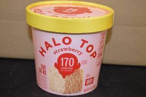 Lot of 6 Halo Top Strawberry Light Cake Mix Single Serve Cups