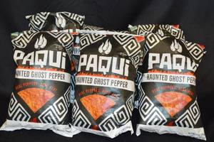 Lot of 5 Paqui Haunted Ghost Pepper Tortilla Chips, 7 oz Bags
