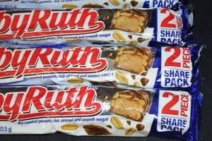 Lot of 8 Baby Ruth Bars, 3.3 oz, 2-Piece Share Pack