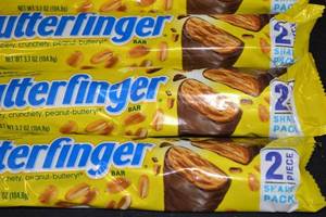 Lot of 6 Butterfinger Candy Bars (2 Pieces in Each Pack)