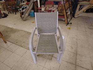 lot 64 image: Set of 4 Outdoor Patio Chairs with Mesh Seats