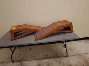lot 70 image: Pair of Metal Automotive Ramps