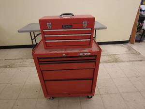 lot 84 image: Craftsman and Clarke Tool Chest with Assorted Tools