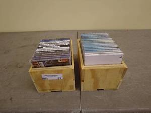 lot 97 image: Lot of Assorted Music CDs in Wooden Crates