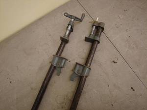 lot 114 image: Pair of Heavy-Duty Pipe Clamps