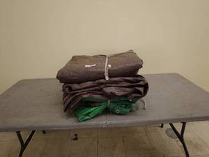 lot 127 image: Assorted Heavy-Duty Tarps Lot