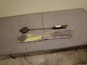 lot 231 image: Vintage Rome Industries Pie Iron with Campfire Skewers
