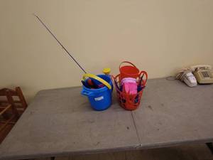 lot 214 image: Lot of Beach Toys and Fishing Rod