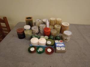 lot 218 image: Assorted Decorative Candle Lot