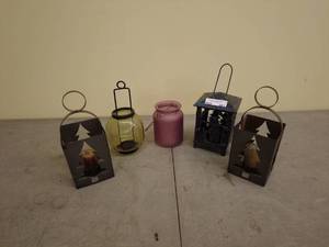 lot 221 image: Assorted Decorative Lanterns and Votive Holders Lot