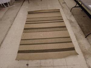 lot 269 image: Hand-Woven Straw Area Rug