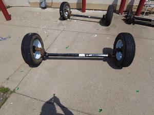 lot 301 image: Lippert Trailer Axle with ST 20575R15 Tires 3500# capacity