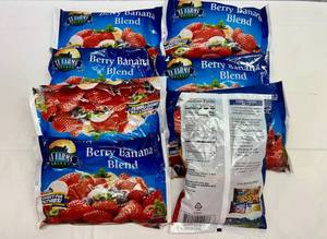 lot 448 image: L. 8x 10oz Berry Banana Blend Frozen Fruit