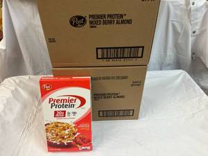 lot 245 image: 2x 8-9oz Boxes Post Premier Protein Cereal