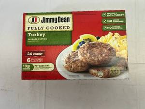 lot 390 image: A. 24ct Jimmy Dean Turkey Sausage Patties