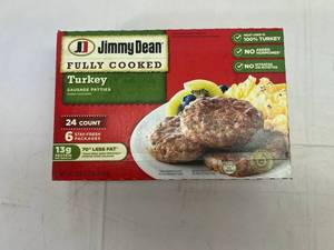lot 388 image: A. 24ct Jimmy Dean Turkey Sausage Patties