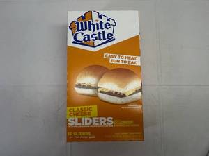 lot 399 image: G. 1x 16 White Castle Cheese Sliders(8-2Packs)