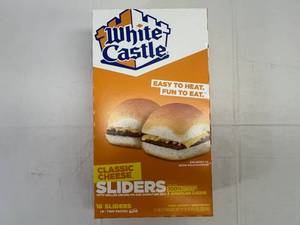 lot 401 image: G. 1x 16 White Castle Cheese Sliders(8-2Packs)