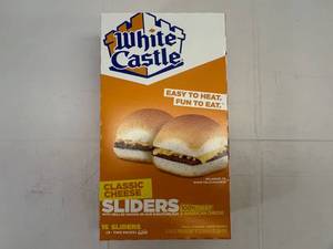 lot 402 image: G. 1x 16 White Castle Cheese Sliders(8-2Packs)