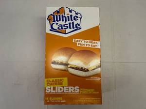 lot 404 image: G. 1x 16 White Castle Cheese Sliders(8-2Packs)