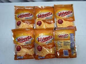lot 439 image: G. 6x 8oz Velveeta Shreds-Cheddar Flavor
