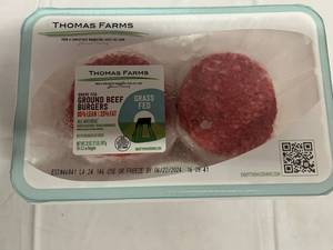 lot 425 image: D. 10x 3.20oz Grass Fed Burgers-All Natural