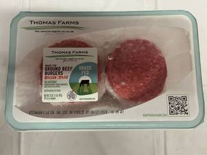 lot 427 image: D. 10x 3.20oz Grass Fed Burgers-All Natural