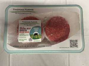 lot 428 image: D. 10x 3.20oz Grass Fed Burgers-All Natural