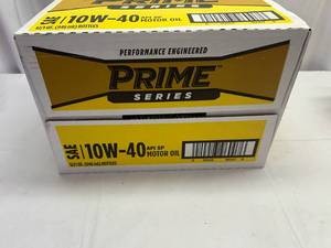 lot 492 image: 12x 1qt Prime Series 10w-40 Motor Oil