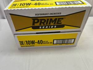 lot 494 image: 12x 1qt Prime Series 10w-40 Motor Oil