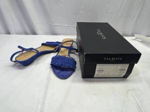 lot 57 image: LL. New Talbots Shoes 8M Deep Periwinkle Capri Ruffle
