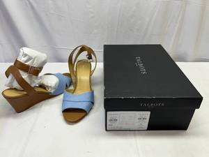 lot 72 image: KK. New Talbots Shoes 8M Light Blue-Vivian Two Piece