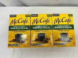 lot 85 image: MM. 3x 10 Kcups McCafe -Caf De Olla