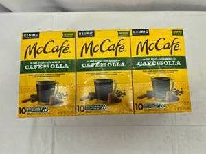 lot 86 image: MM. 3x 10 Kcups McCafe -Caf De Olla