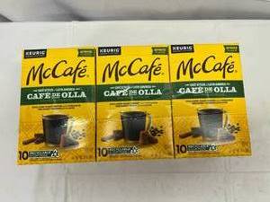 lot 87 image: MM. 3x 10 Kcups McCafe -Caf De Olla