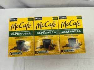 lot 88 image: MM. 3x 10 Kcups McCafe -Caf De Olla