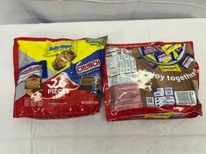 lot 102 image: II. 2x 9.4 oz Baby Ruth, Crunch & Butterfinger (26Pieces Each)