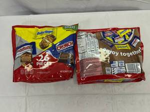 lot 104 image: II. 2x 9.4 oz Baby Ruth, Crunch & Butterfinger (26Pieces Each)