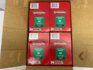 lot 139 image: LL. 4x 25 Kcups Community Coffee-Decaf