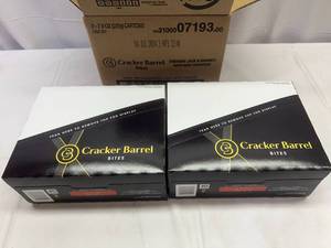lot 141 image: 2x 7.9oz Boxes Cracker Barrel Bites-Cheddar Jack, Havarti & Mini Crackers