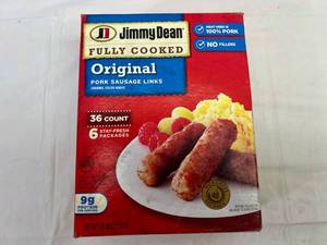 lot 155 image: 36 Count Jimmy Deans Orignal Pork Sausage Links