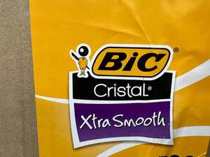 lot 165 image: 50x Bic Cristal Xtra Smooth Black Pens
