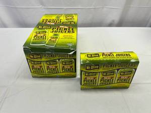 lot 339 image: MM.18x 2oz Mt Olive Pickle Juicers
