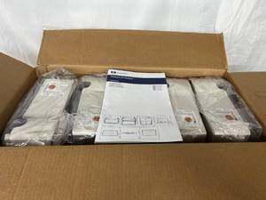 lot 6 image: MSRP $400 1 Case (10 each) NEW Covidien 31158549 Sharps-A-Gator Sharps Container Wall Cabinets with Lock & Keys