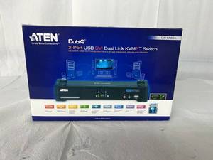 lot 36 image: Aten CS1782A CubiQ 2-Port USB DVI Dual Link KVMP Switch - Like New Condition