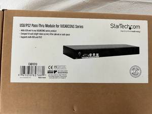 lot 40 image: NEW Open Box StarTech USBPS2 Pass-Thru Module for 1UCABCONS Series