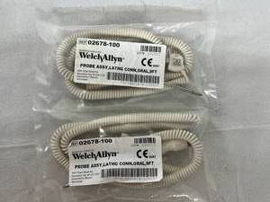 lot 57 image: Lot Of 2 NEW Welch Allyn 02678-100 SureTemp OralAxillary Temperature Probe for Spot Vital Signs Monitor
